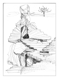 Esquisse pour "l'Escalier fou"