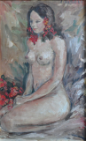 Nu à la fleur