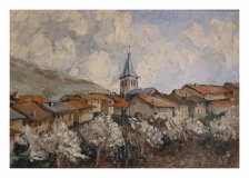 Village au printemps