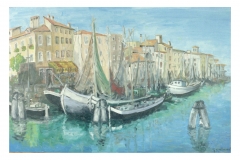 Le port de Chiogia - Italie