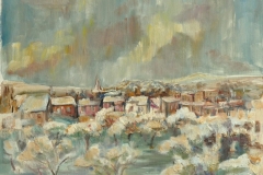 Village sous la neige